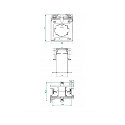 Bobina de transformador de corriente ECT-IM3 400 A/5 A, EASTRON