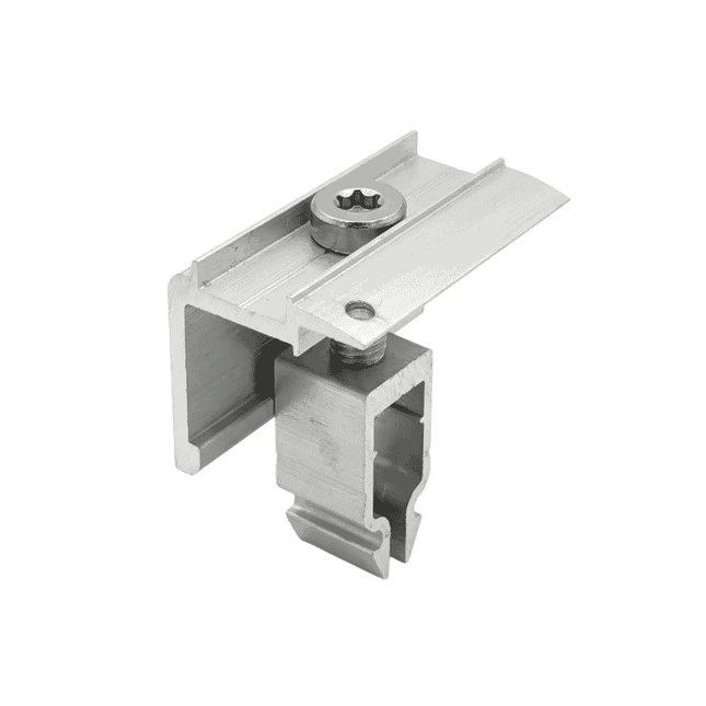 Abrazadera de extremo para paneles solares de 30 mm para perfiles tipo H