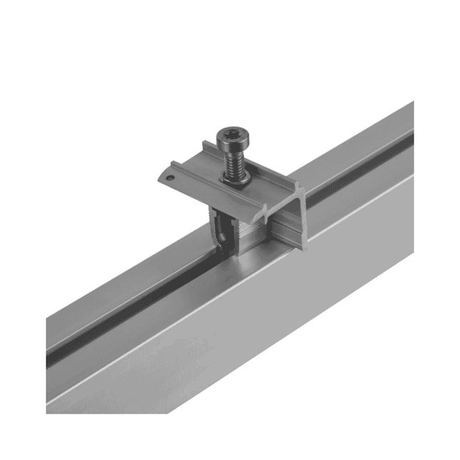 Abrazadera de extremo para paneles solares de 30 mm para perfiles tipo H