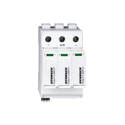 Descargador para campo fotovoltaico, 1100 V CC, 20 kA, Schrack