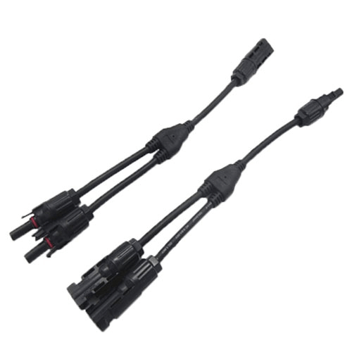 Conector en Y con cable, MC4 paralelo 2 en 1, 1000 V, IP67