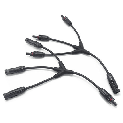 Conector en Y con cable, MC4 paralelo 3 en 1, 1000 V, IP67