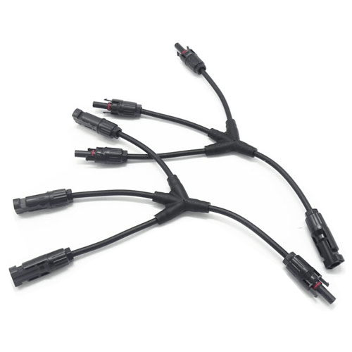 Conector en Y con cable, MC4 paralelo 3 en 1, 1000 V, IP67
