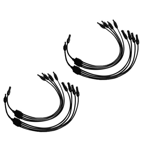 Conector en Y con cable, MC4 paralelo 4 en 1, 1000 V, IP67