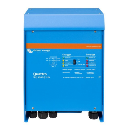 Inversor Victron Energy Quattro 12/3000/120-50/50 de 12 V y 3000 VA