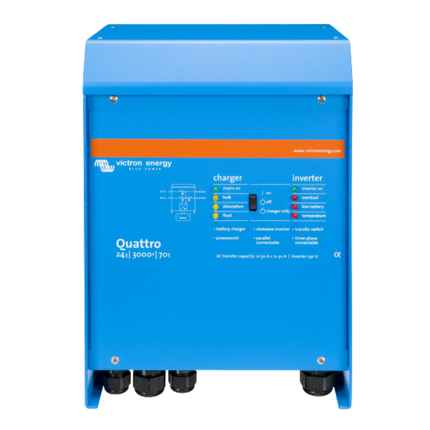 Inversor Victron Energy Quattro 24/3000/70-50/50 de 24 V y 3000 W