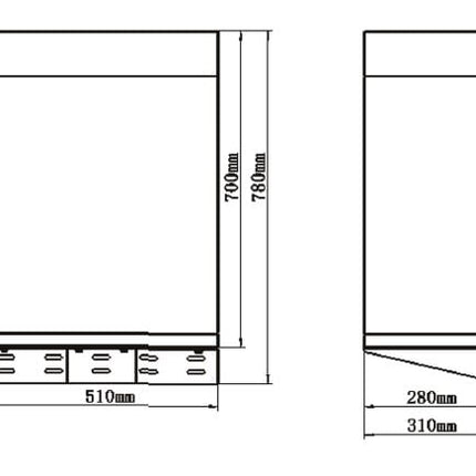Armario/rack para baterías de montaje en pared R-Box Pytes E-BOX-48100R