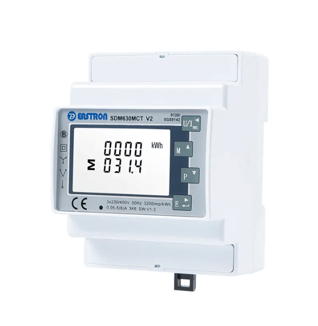 Contador inteligente trifásico DEYE SDM630MCT con Modbus, EASTRON