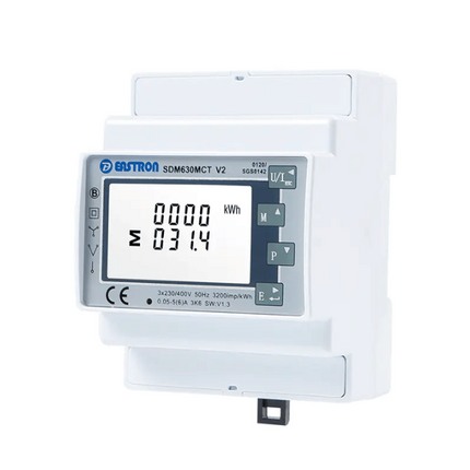 Contador inteligente trifásico DEYE SDM630MCT con Modbus, EASTRON