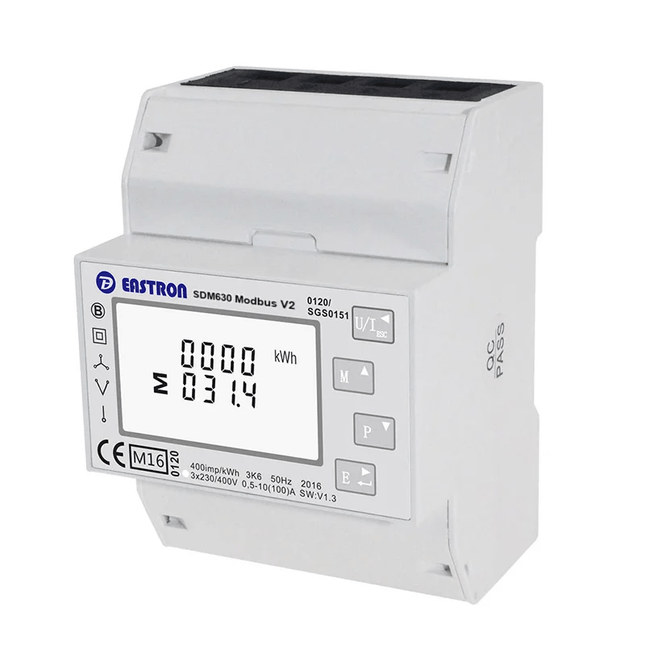Contador inteligente trifásico DEYE SDM630 con Modbus P3, EASTRON