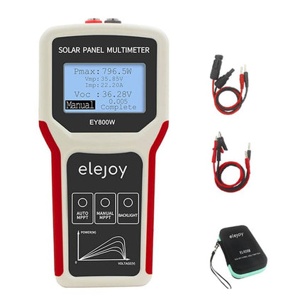 Comprobador multímetro MPPT de 1600 W para paneles fotovoltaicos, Elejoy