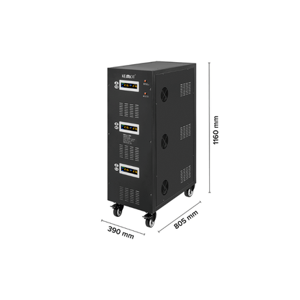 Estabilizador de tensión automático con servomotor de 100 kVA, KEMOT