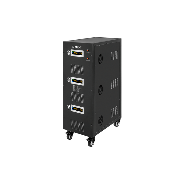 Estabilizador de tensión automático con servomotor de 100 kVA, KEMOT
