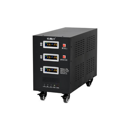 Estabilizador de tensión automático con servomotor de 20 kVA, KEMOT