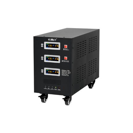 Estabilizador de tensión automático con servomotor de 25 kVA, KEMOT
