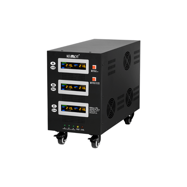 Estabilizador de tensión automático con servomotor de 30 kVA, KEMOT