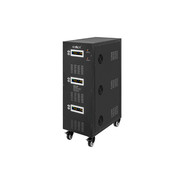 Estabilizador de tensión automático con servomotor de 80 kVA, KEMOT