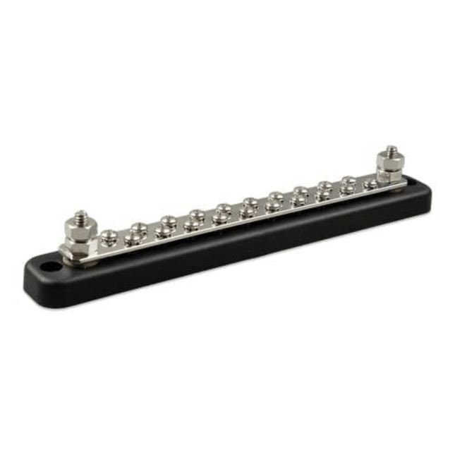 Barra colectora de 150 A y 2 polos con cubierta y 20 tornillos, Victron Energy