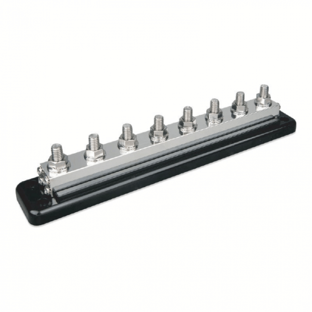 Barra colectora de 8 polos y 600 A con cubierta, Victron Energy