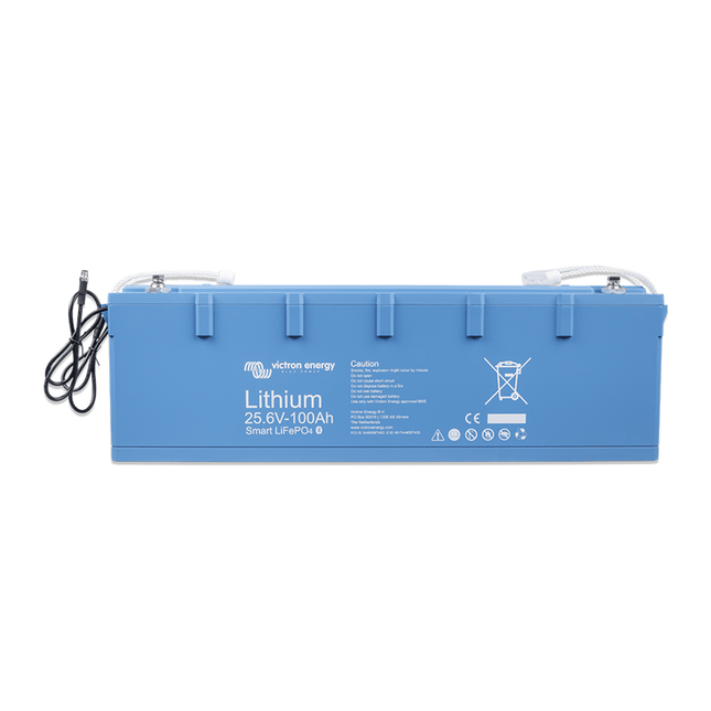Batería de iones de litio Victron Smart de 25,6 V y 100 Ah (LiFePo4)