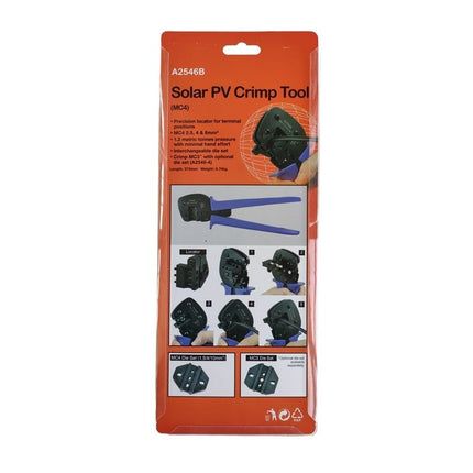 Alicates de crimpado para conectores MC4 de 2,5/4/6 mm²