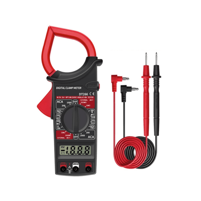 Pinza amperimétrica digital DT266-8, detección automática, ANENG