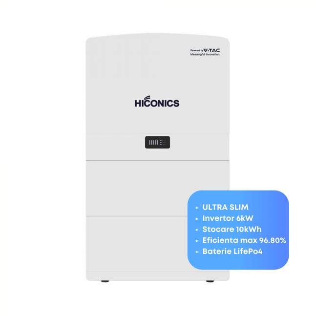 Inversor todo en uno de 6 kW, batería de 10 kWh, híbrido, Hiconics
