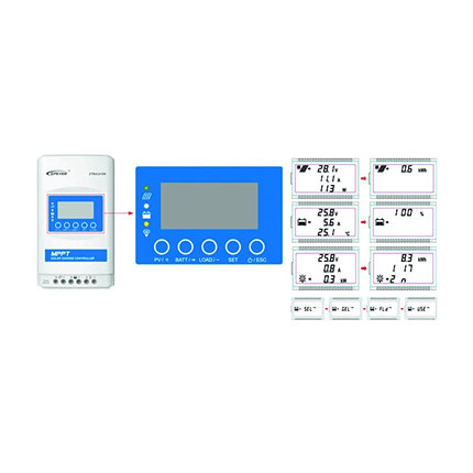 Controlador solar MPPT EPEVER XTRA3415N-XDS2, 12 V/24 V/36 V/48 V, 30 A