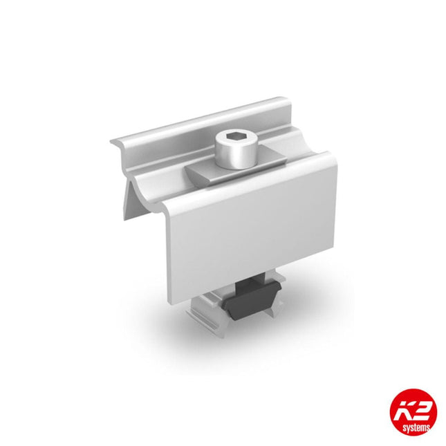 Abrazadera de extremo para paneles fotovoltaicos, 30–42 mm, K2 2002514