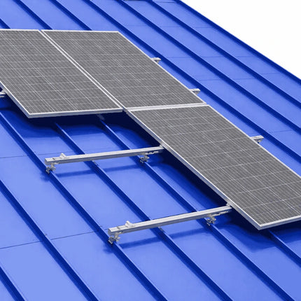 Kit de montaje para 12 paneles solares, de una sola fila, tipo sándwich
