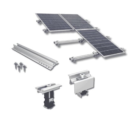 Kit de montaje para 18 paneles solares, de una sola fila, tipo sándwich