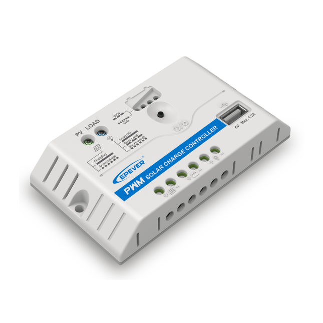 Controlador de carga solar PWM EPEVER LS0512EU de 12 V y 5 A