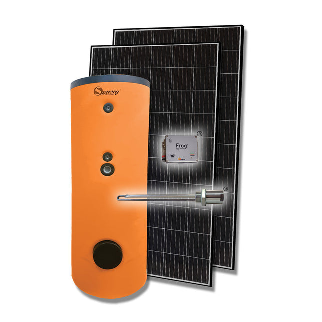 Sistema de caldera fotovoltaica Frog+ Forzato de 150 litros con 2 paneles