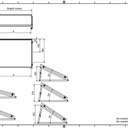 Soporte de montaje en panel ajustable, 20–35°